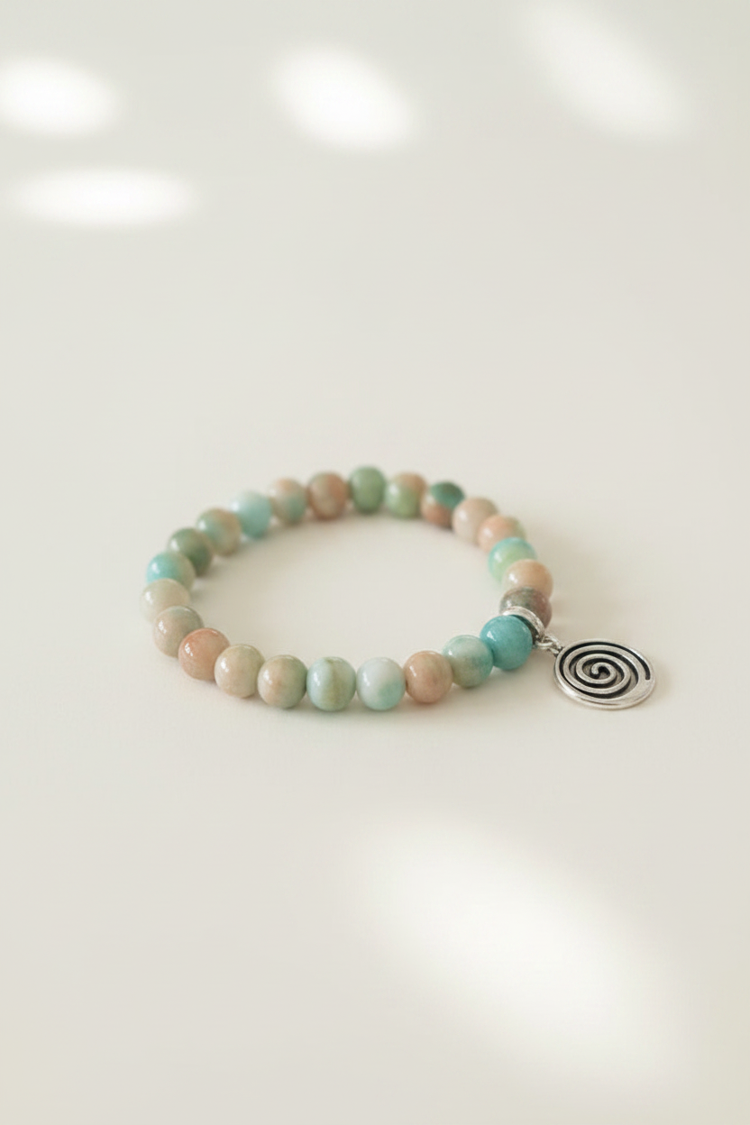 Amazonite Spiral Bracelet – Studio Product Shot