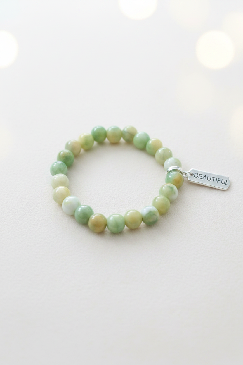 Beautiful Bracelet Jade Green – Studio Product Shot