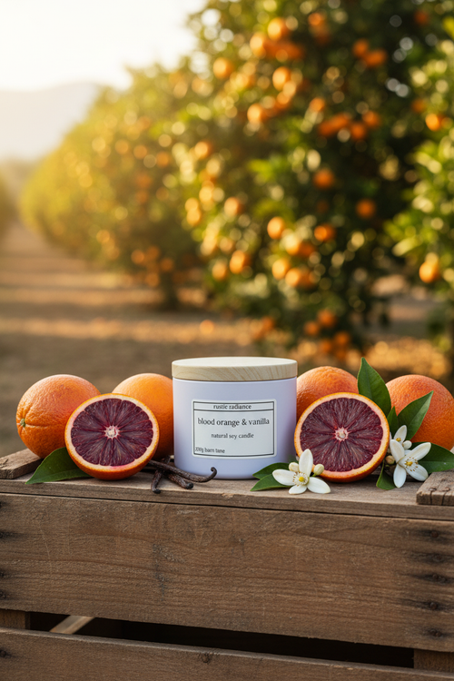 Blood Orange Vanilla Candle Orange Plantation