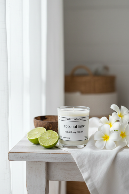 Coconut Lime Candle Country Home