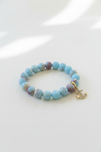 Crystal Anchor Bracelet Sky Blue – Studio Product Shot