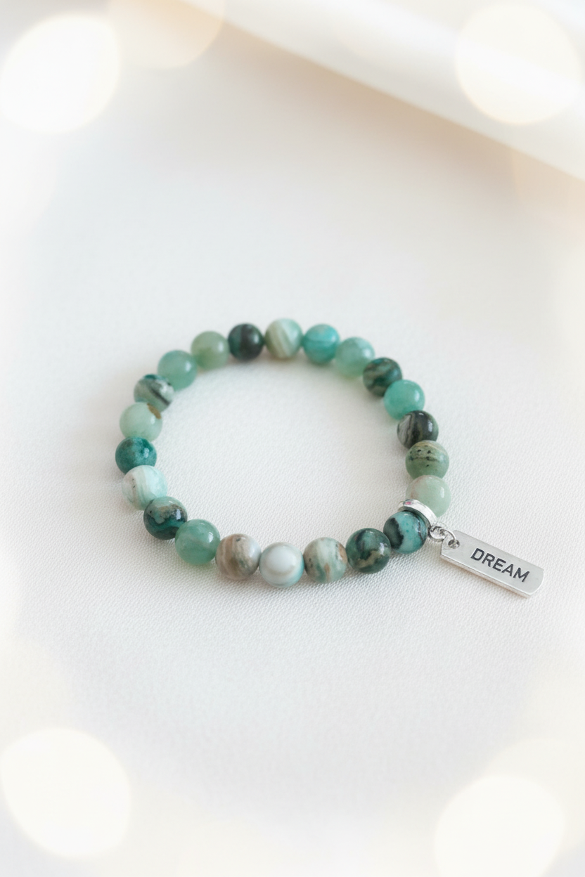 Dream Bracelet Green Agate – Studio Product Shot