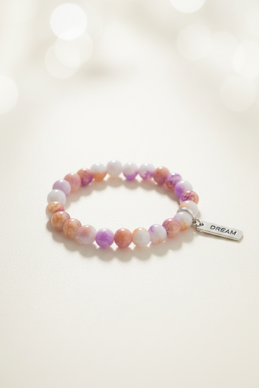 Dream Bracelet Lavender Peach – Studio Product Shot