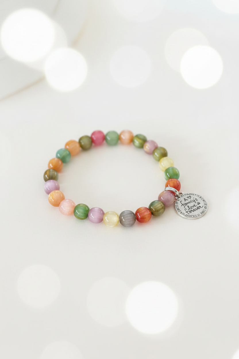Family Love Forever Bracelet Multicolour – Studio Product Shot
