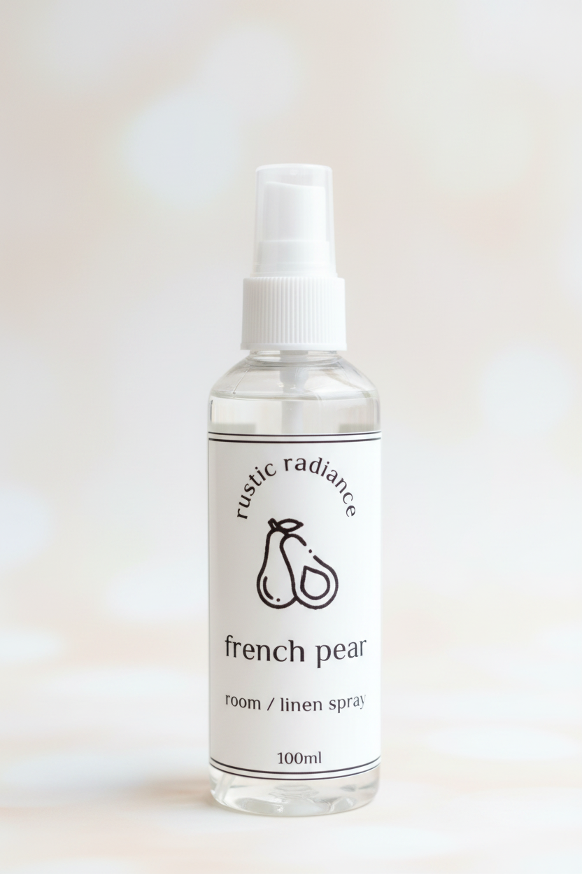 French Pear Room Spray – 2:3 Portrait, Pastel Cream Bokeh
