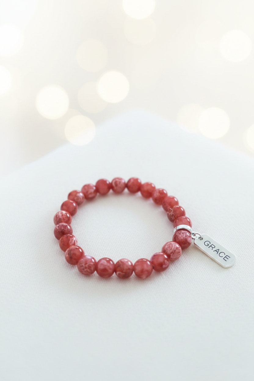 Grace Bracelet Red – Studio Product Shot