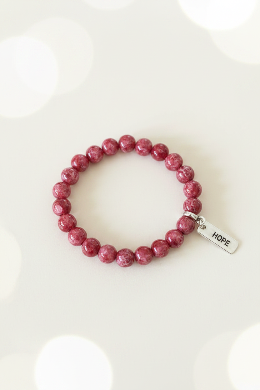 Hope Bracelet Red – Studio Product Shot