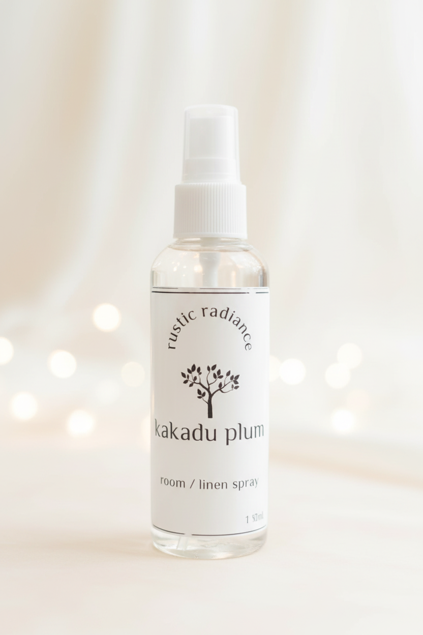 Kakadu Plum Room Spray – Original Label, Pastel Cream Bokeh
