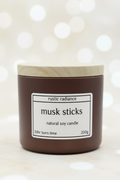 Musk Sticks Jar Candle – Pastel Cream Bokeh