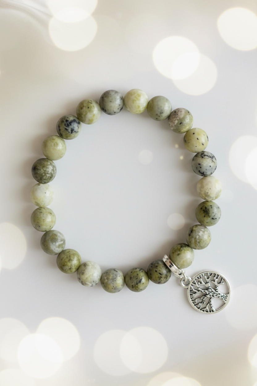 Tree of Life Bracelet – 2:3 Portrait, Pastel Cream Bokeh