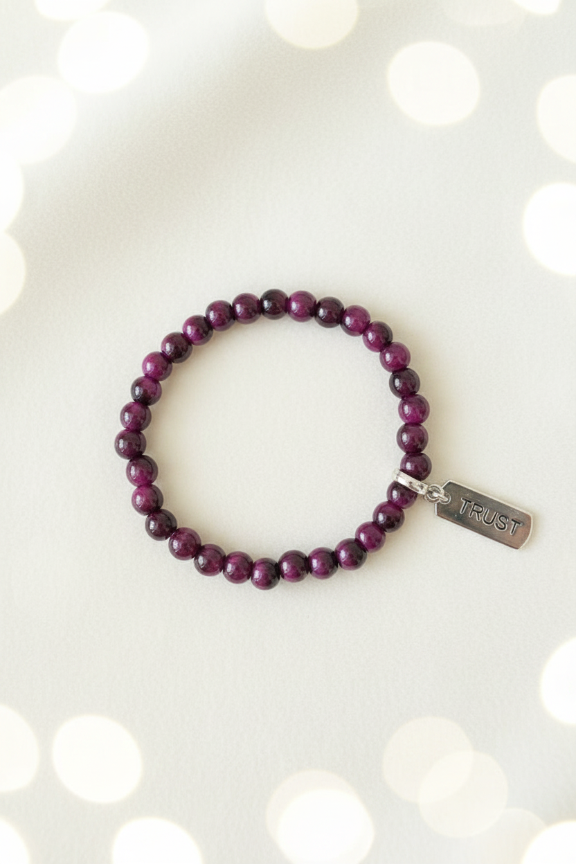 Trust Bracelet Purple – Studio Product Shot