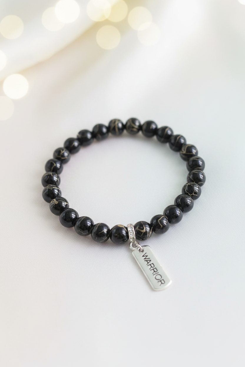 Warrior Bracelet – Pastel Cream Bokeh