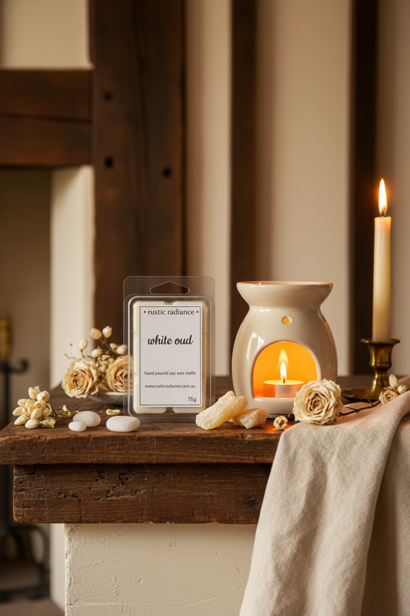 White Oud Wax Melts – Country House with Wax Warmer